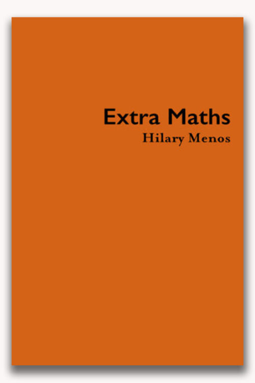 Bookcover in orange, with "Extra Maths" in black text