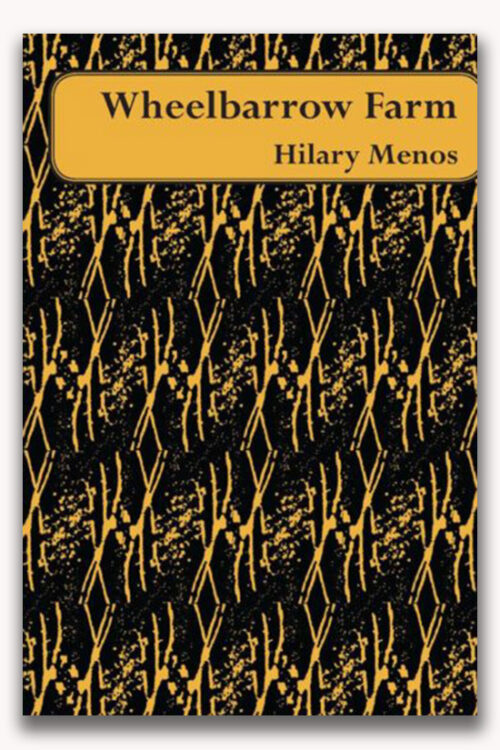 Book cover with pattern of yellow lines on a black background